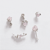 ソフトピンク(ピアス/ピアッシング) Piercing bling moon